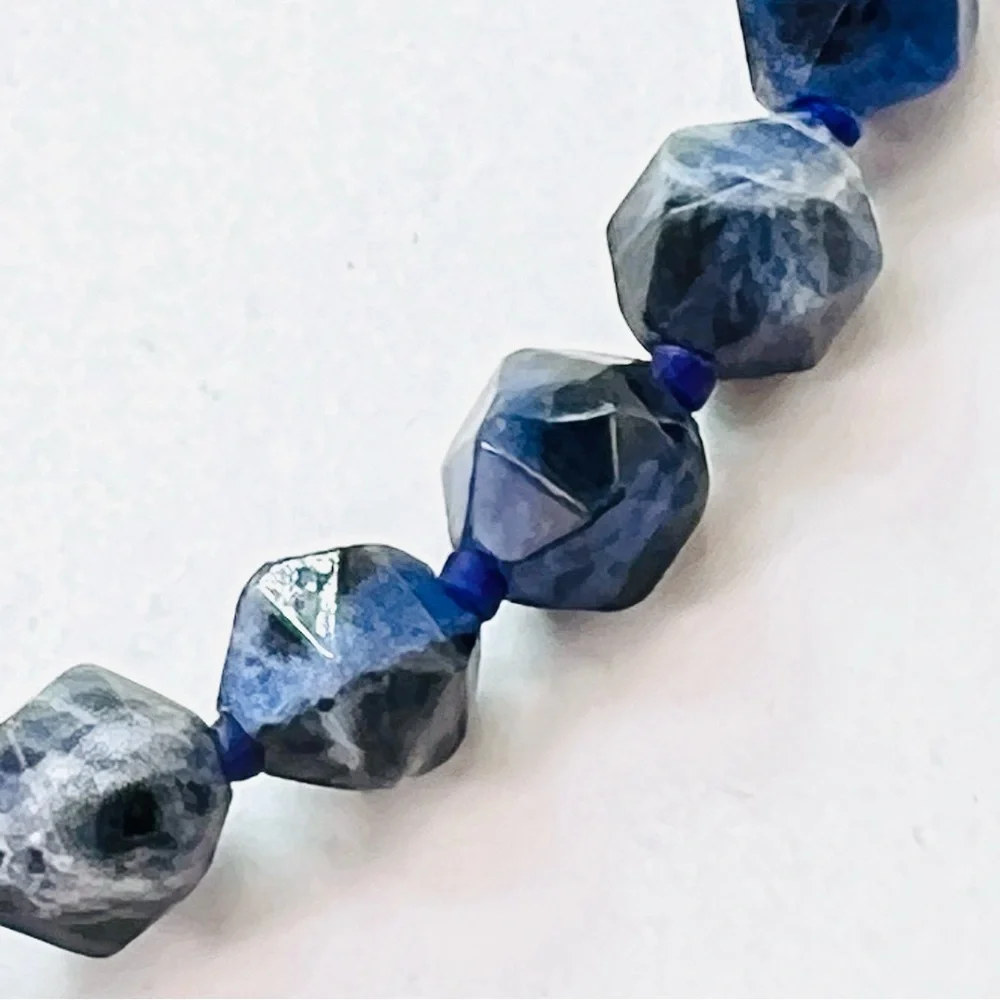 Brighton Lapis Lazuli Heart Necklace Blue Gemstone 15.5” + 2.5” Extender